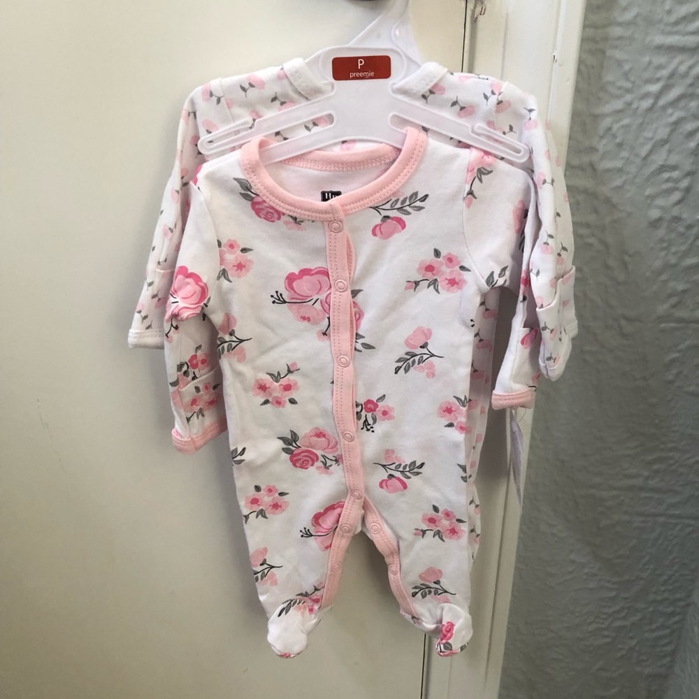 Premie girl footies with tags